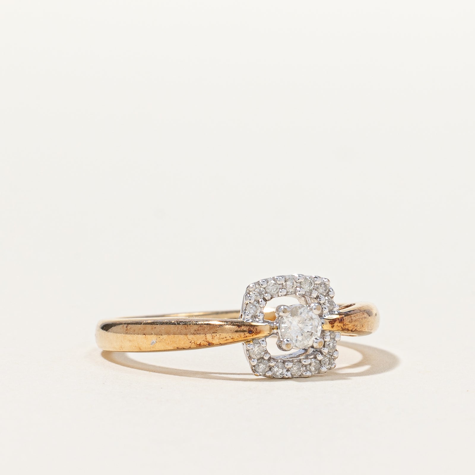 Diamond Halo Ring | 0.17 ctw | SZ 6.5 |