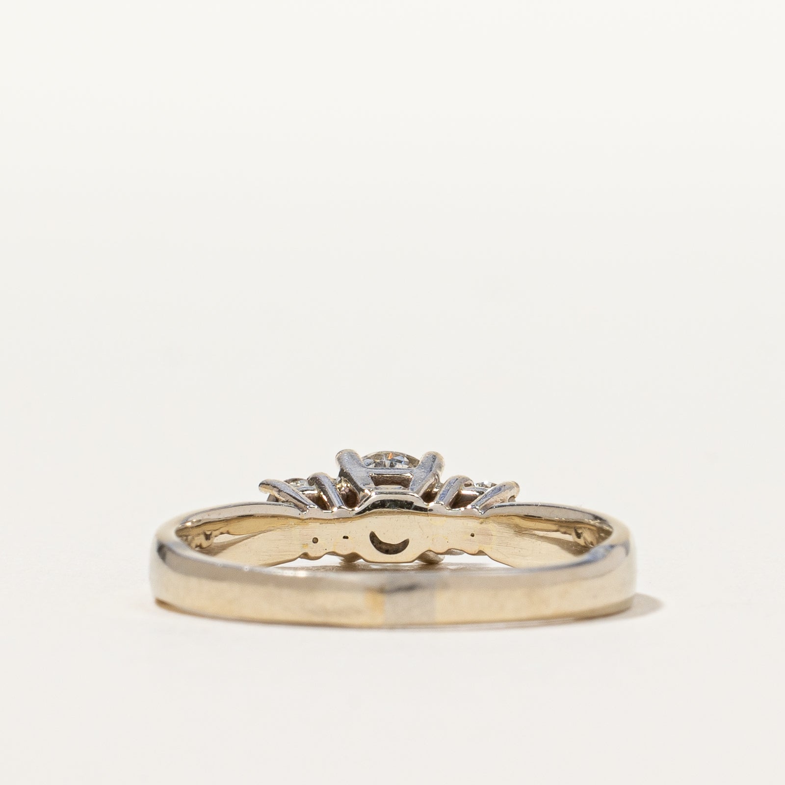 Prong Set Three Stone Diamond Ring | 0.46 ctw, SZ 6.5 |