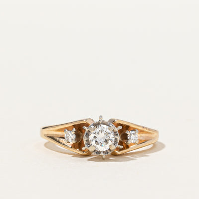 Six Prong Diamond Ring | 0.21 ctw VS2 G | SZ 3.5 |