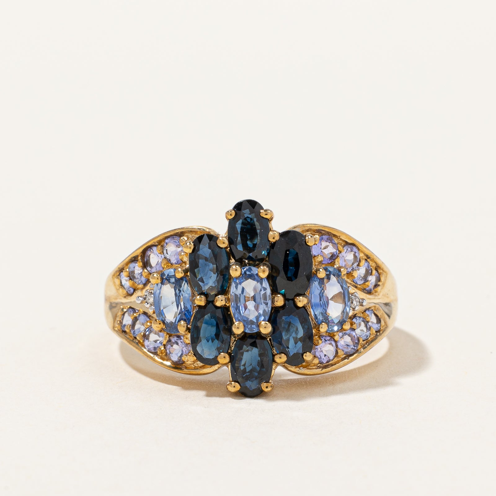 Sapphire & Tanzanite Ring | 3.00ctw, 0.50ctw| SZ 10 |