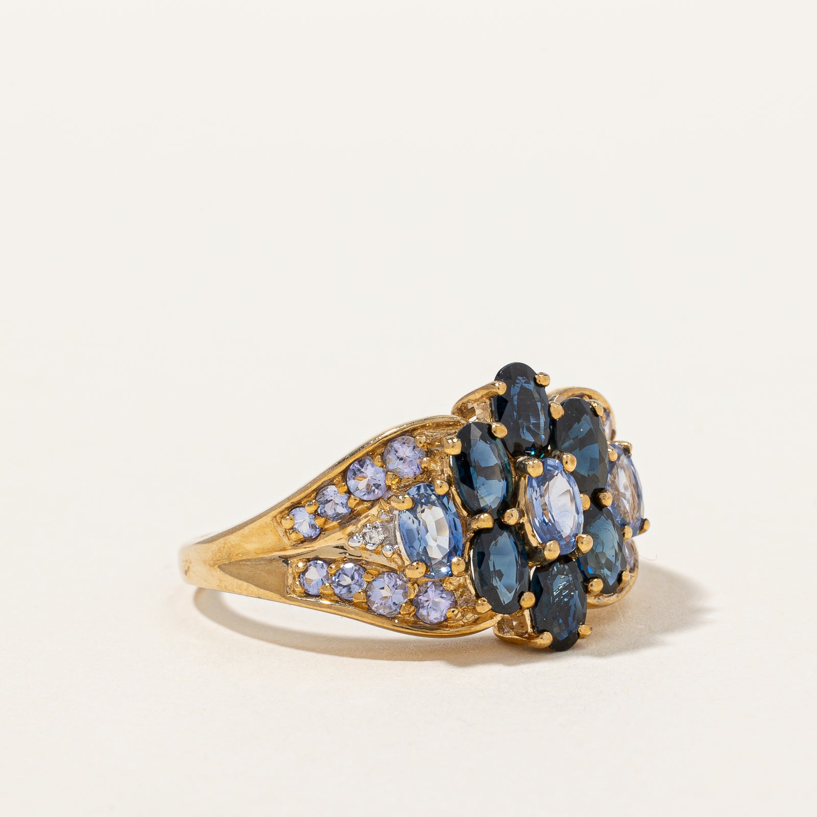 Sapphire & Tanzanite Ring | 3.00ctw, 0.50ctw| SZ 10 |