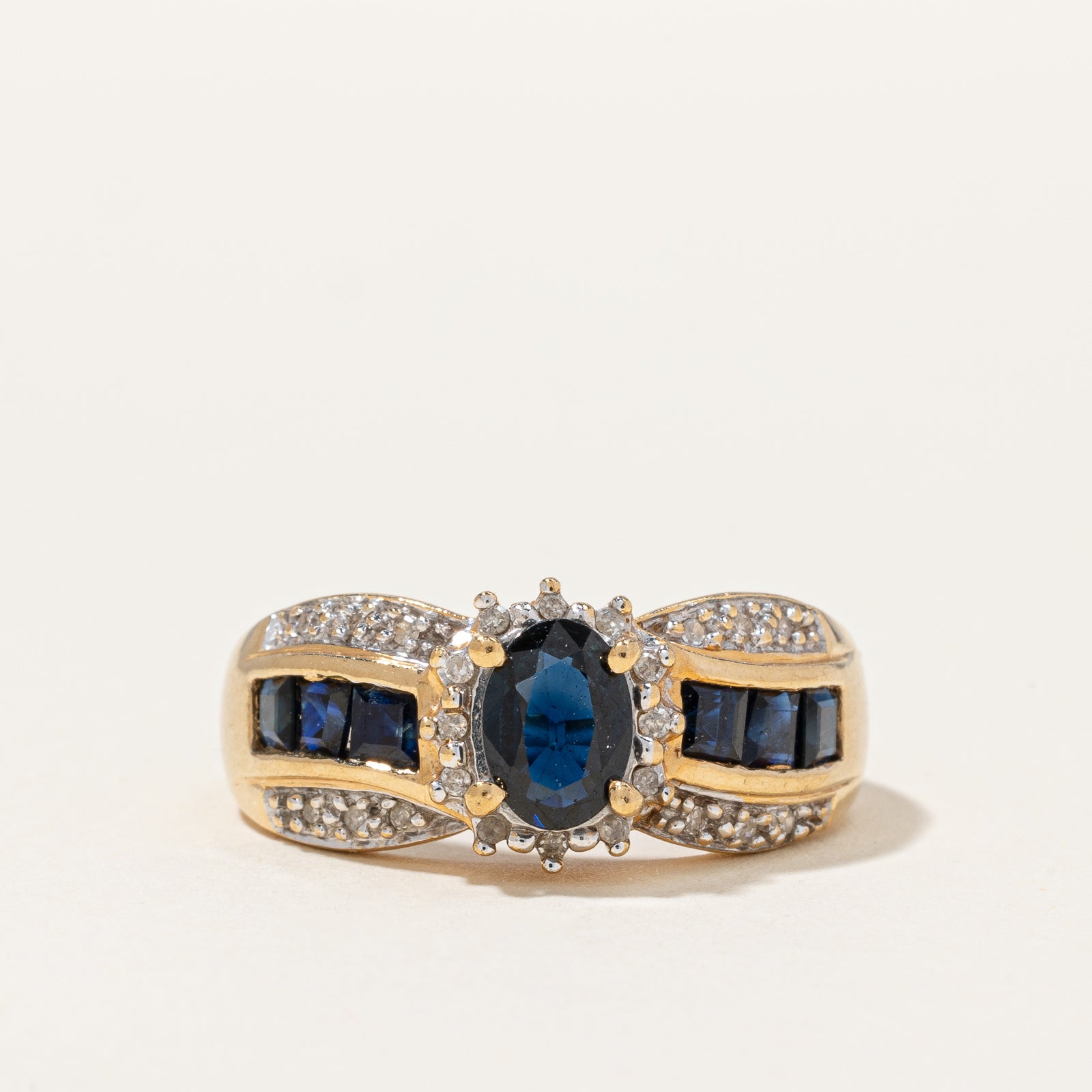 Sapphire & Diamond Ring | 1.75 ctw, 0.12 ctw | SZ 8.75 |