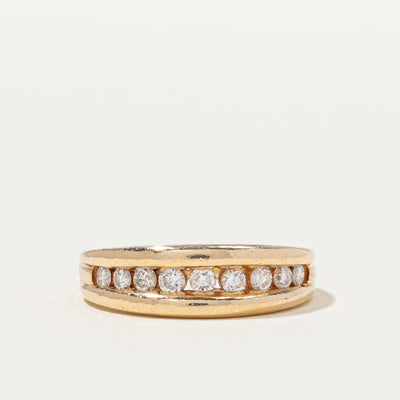 Channel Set Diamond Semi Eternity Band | 0.25 ctw, SZ 6 |