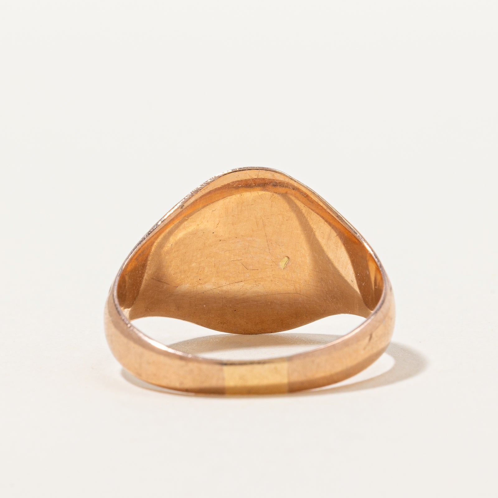 Victorian Rose Gold Signet Ring Circa 1864 | SZ 9.25 |