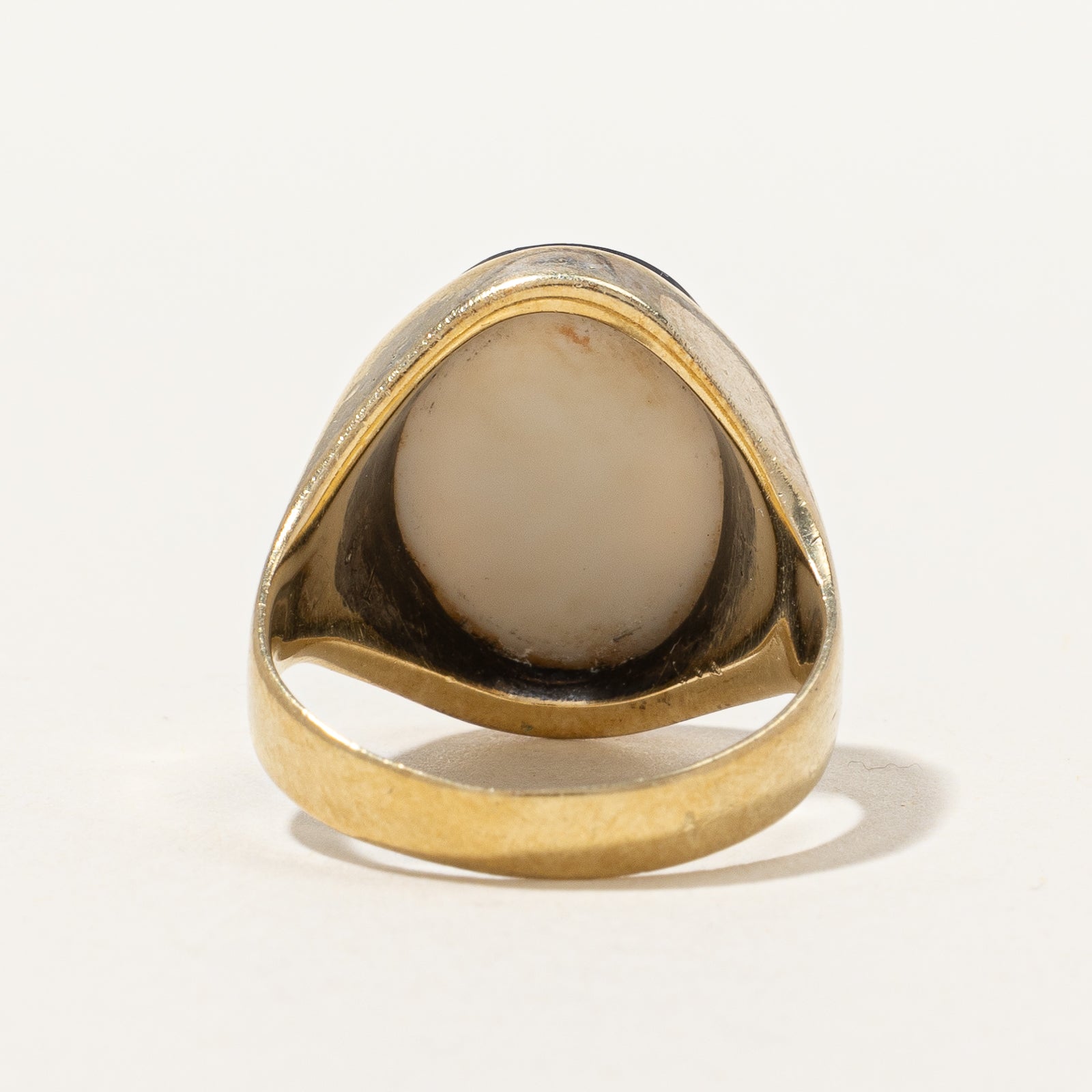 Gold Cameo Shell Ring | SZ 6.25 |