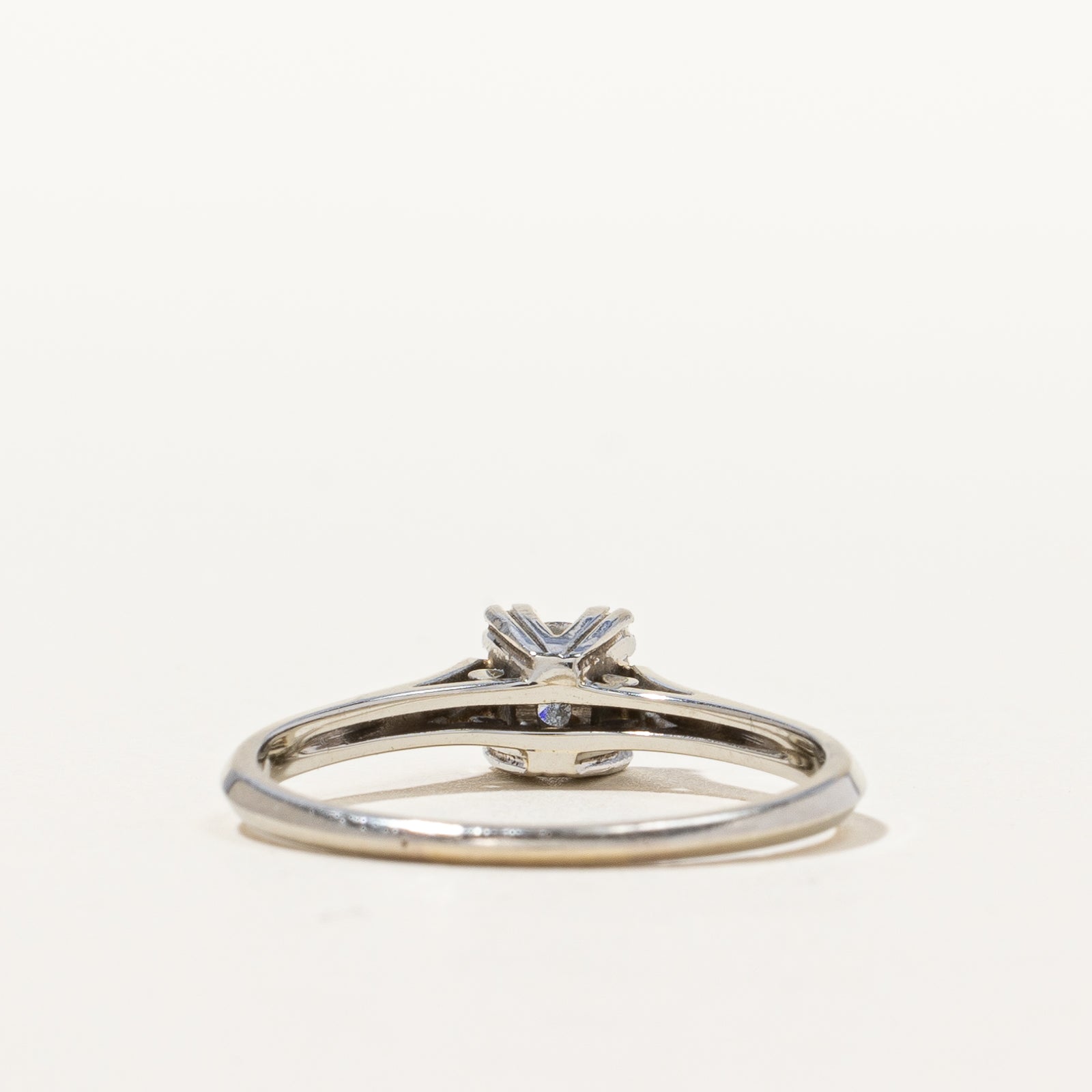 Prong Set Solitaire Diamond Ring | 0.32 ct, SZ 8.5 |