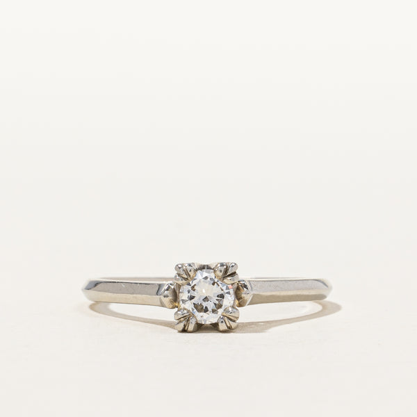 Prong Set Solitaire Diamond Ring | 0.32 ct, SZ 8.5 |