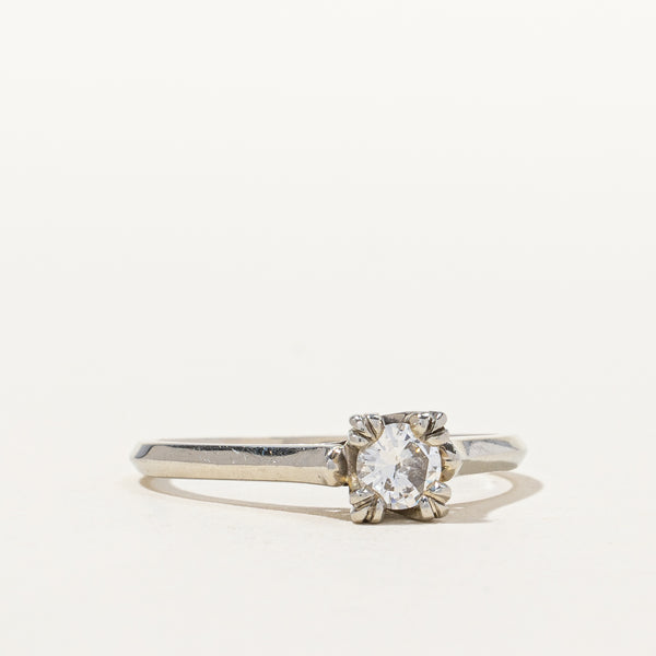 Prong Set Solitaire Diamond Ring | 0.32 ct, SZ 8.5 |