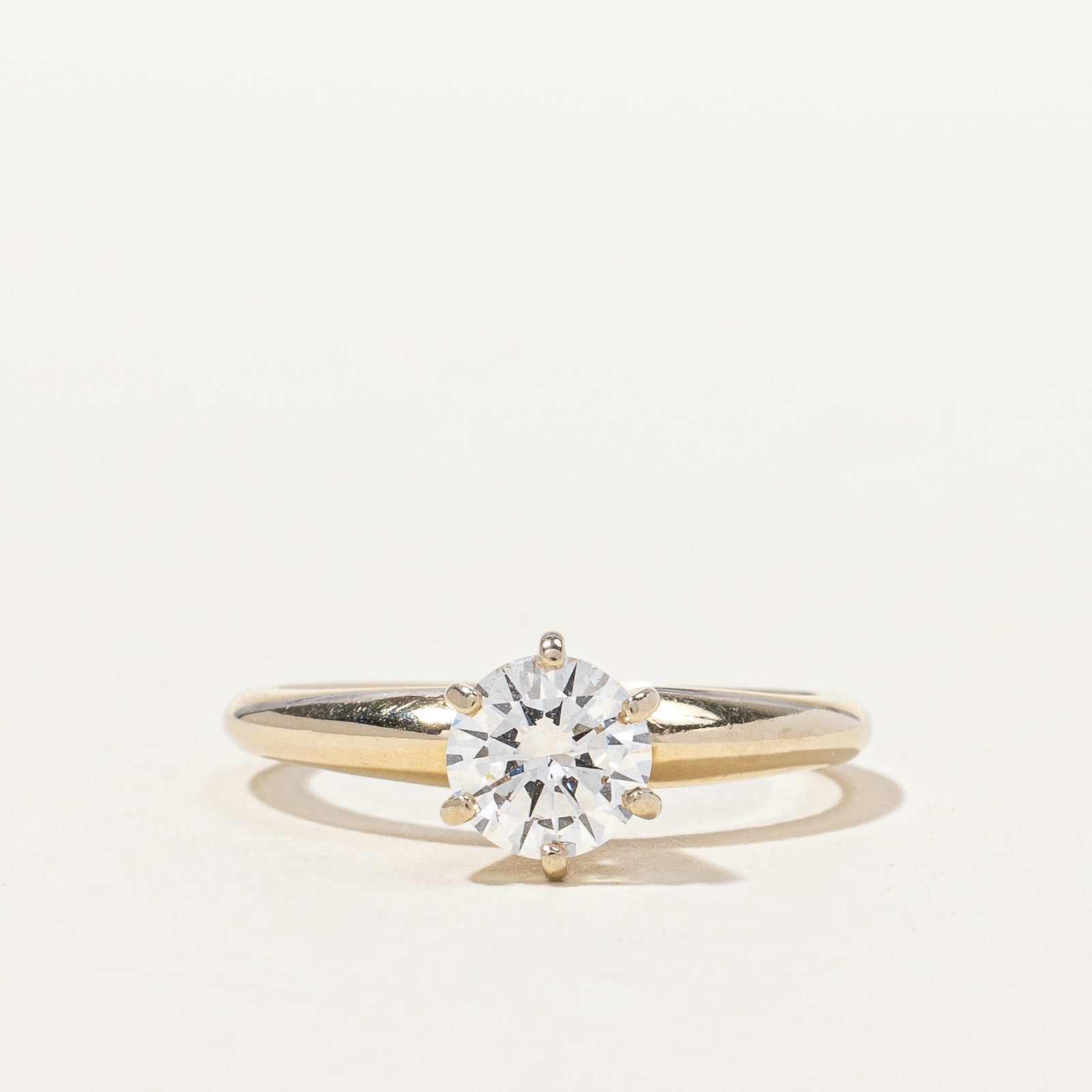 Six Prong Solitaire Diamond Ring | 0.60 ct, SZ 4.5 |