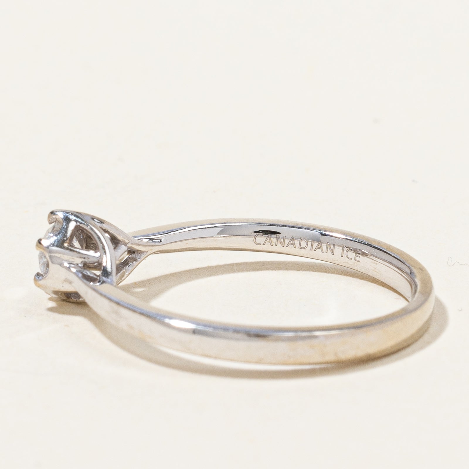 Solitaire Diamond Promise Ring | 0.25 ct, SZ 6.25 |