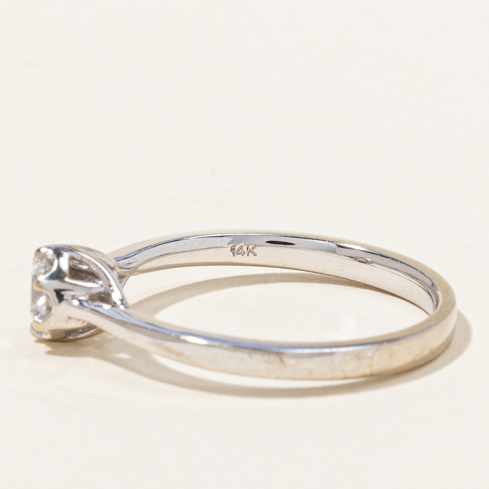 Solitaire Diamond Promise Ring | 0.25 ct, SZ 6.25 |