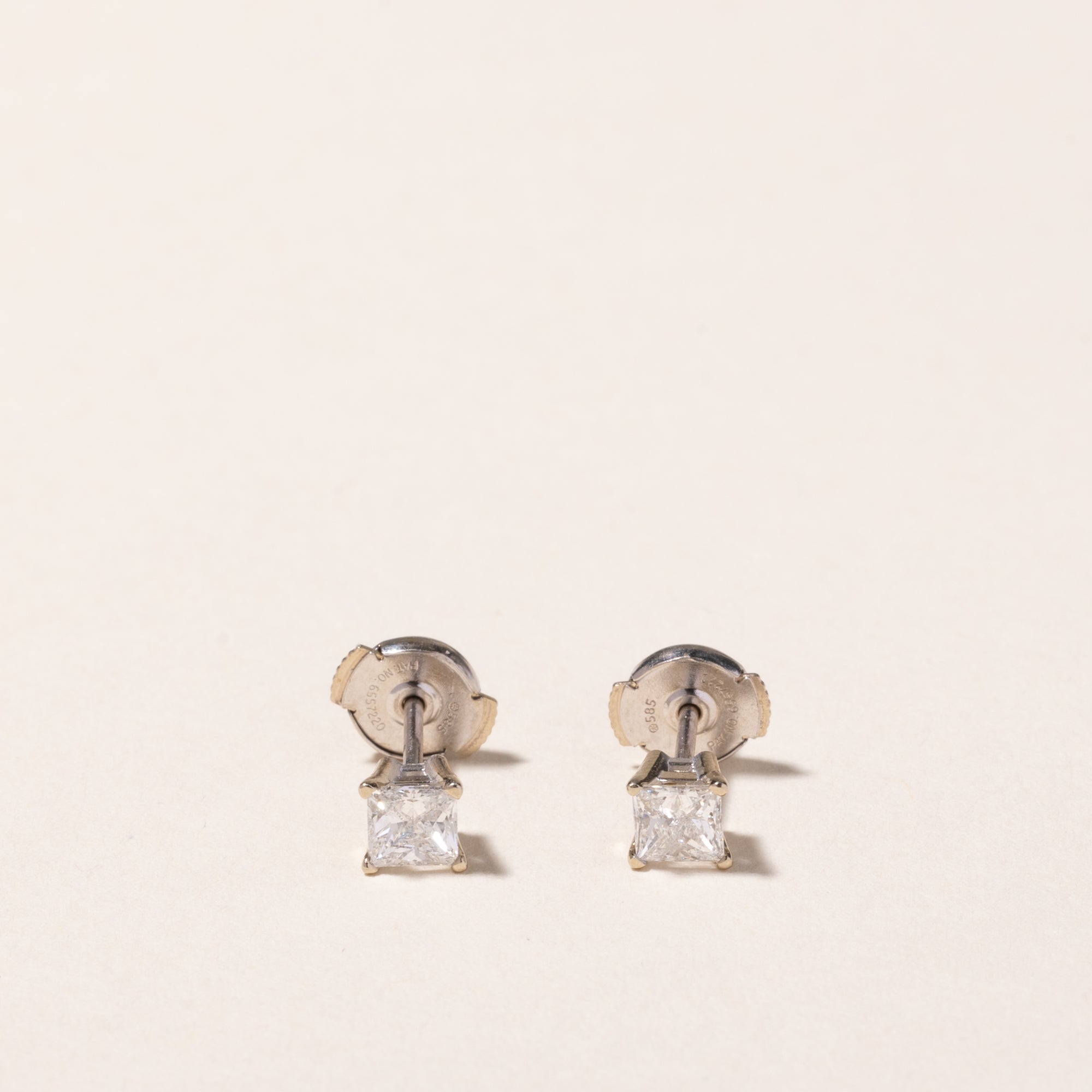 Princess Diamond Stud Earrings | 0.62 ctw |