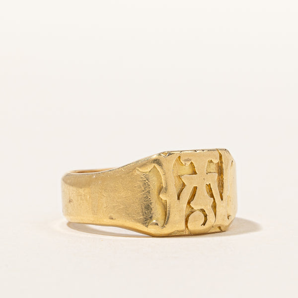 Victorian Signet Ring | SZ 6.75 |