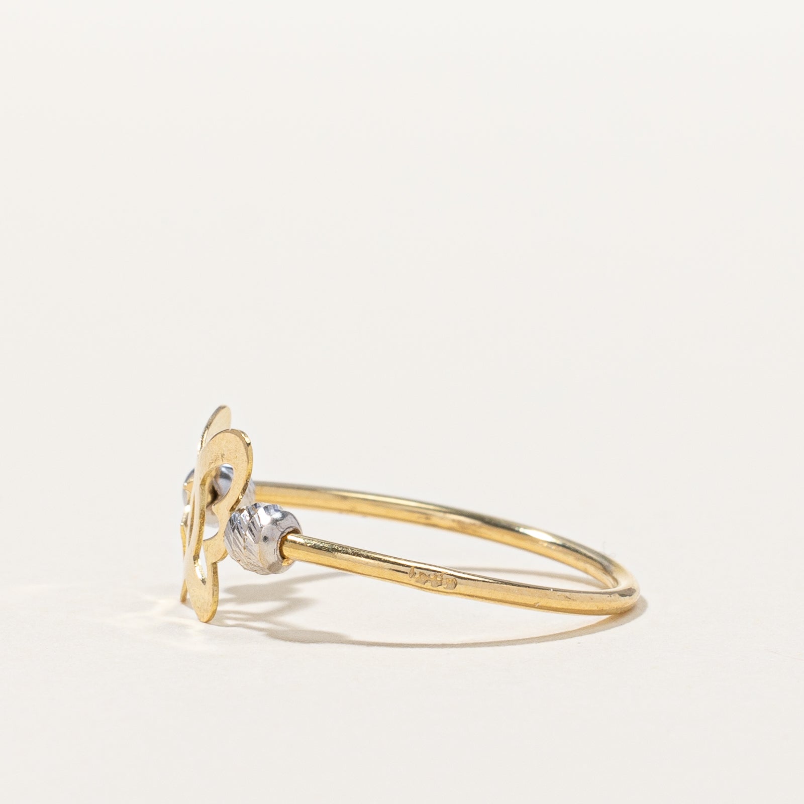 Two Tone Gold Butterfly Ring | SZ 5.75 |