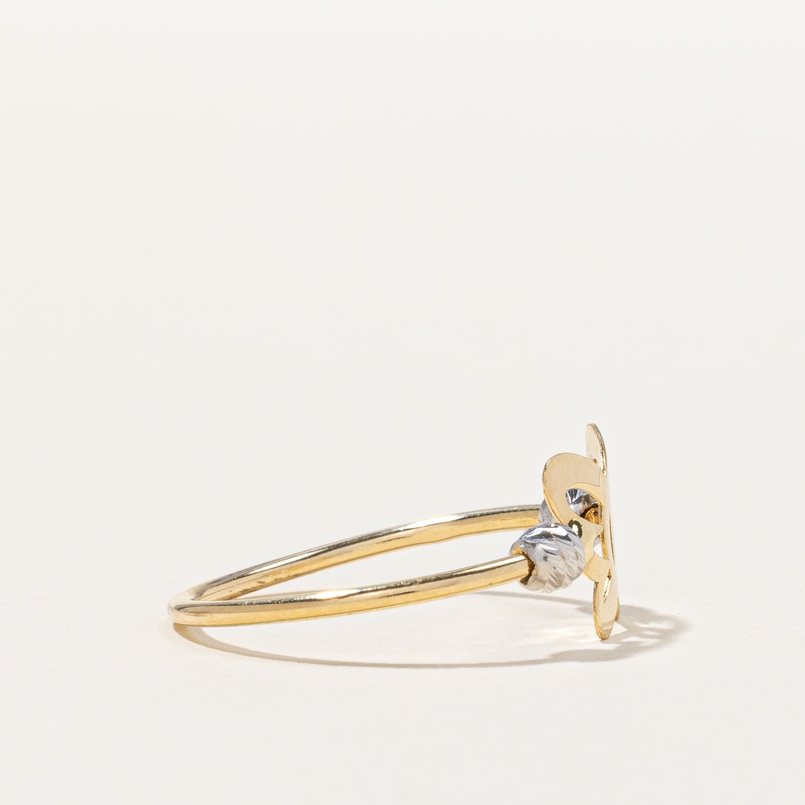 Two Tone Gold Butterfly Ring | SZ 5.75 |