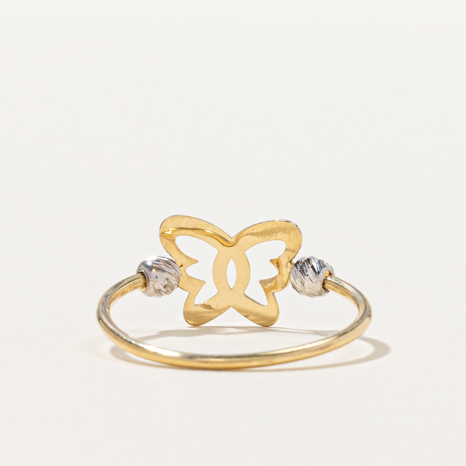 Two Tone Gold Butterfly Ring | SZ 5.75 |