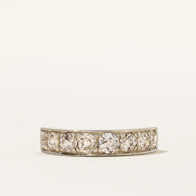 Art Deco-era Birks' Old Mine-cut Semi-Eternity Band | 1.04ctw | SZ 4.25 |