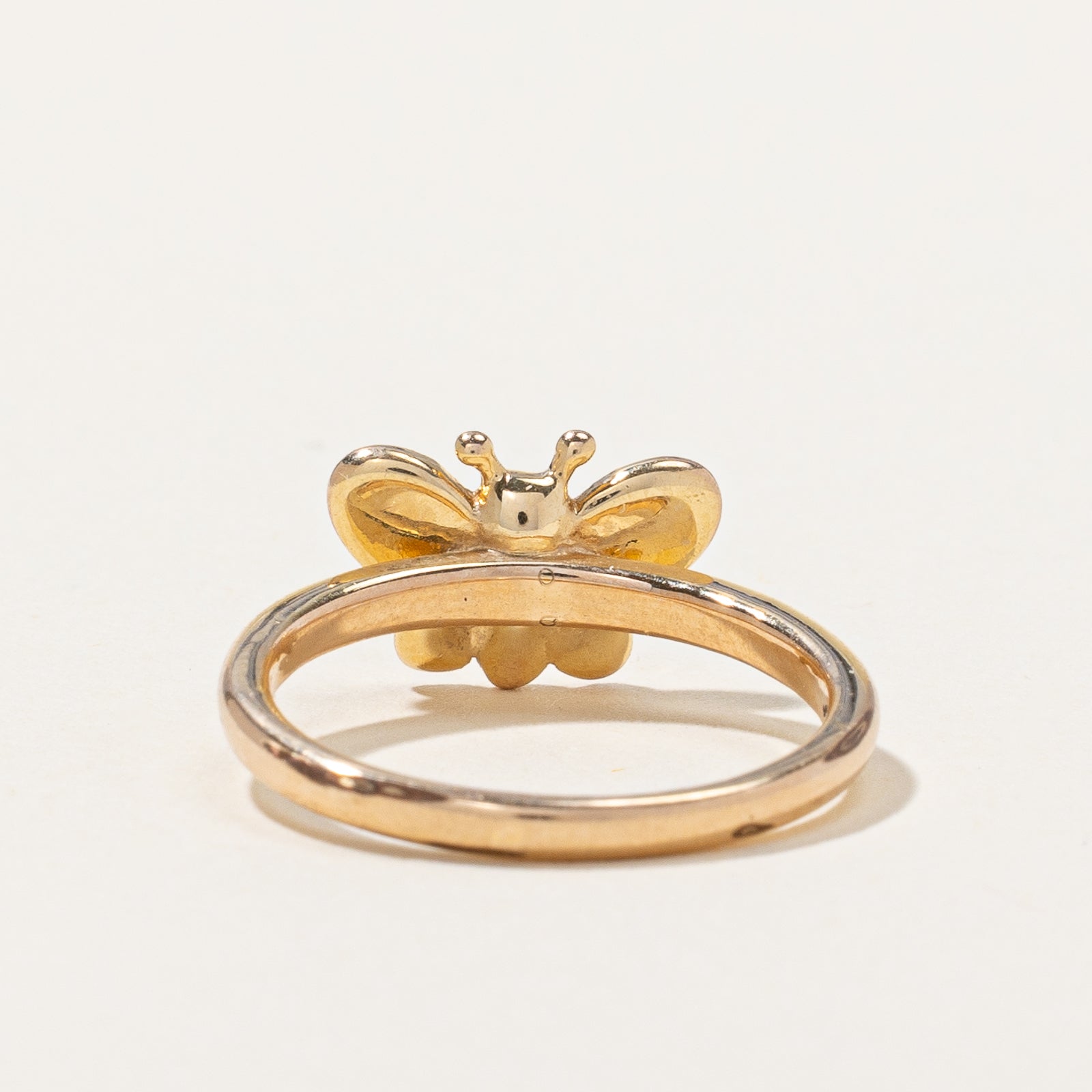 14k Yellow Gold Butterfly Ring | SZ 6 |