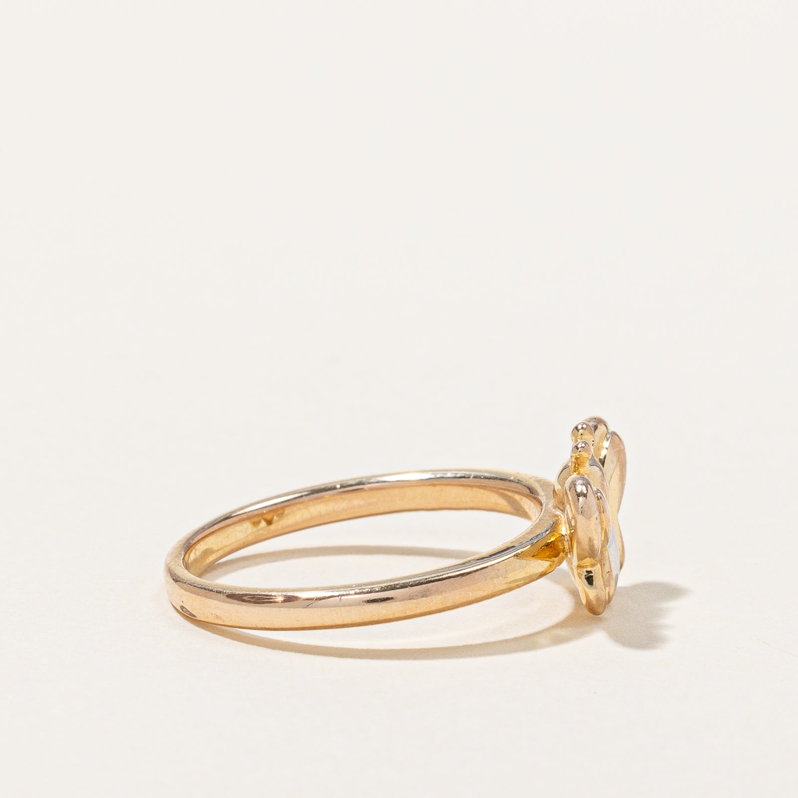 14k Yellow Gold Butterfly Ring | SZ 6 |