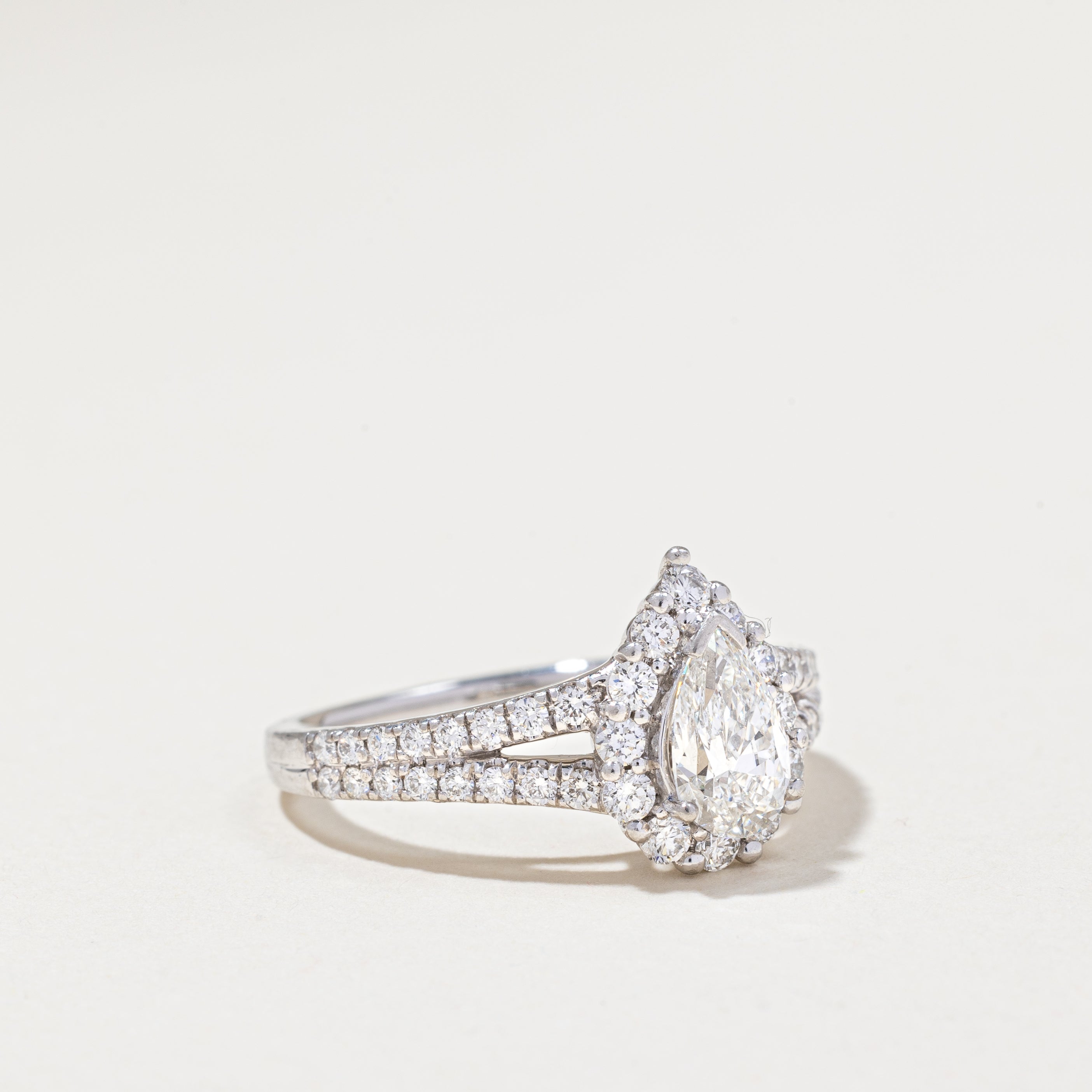 950 Platinum Diamond Ring | 0.71ct, 0.54ctw VS2-SI1 G/H | SZ 6.75