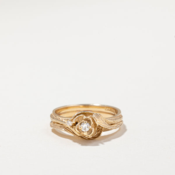 14k Yellow Gold Diamond Ring | 0.08ctw | SZ 6