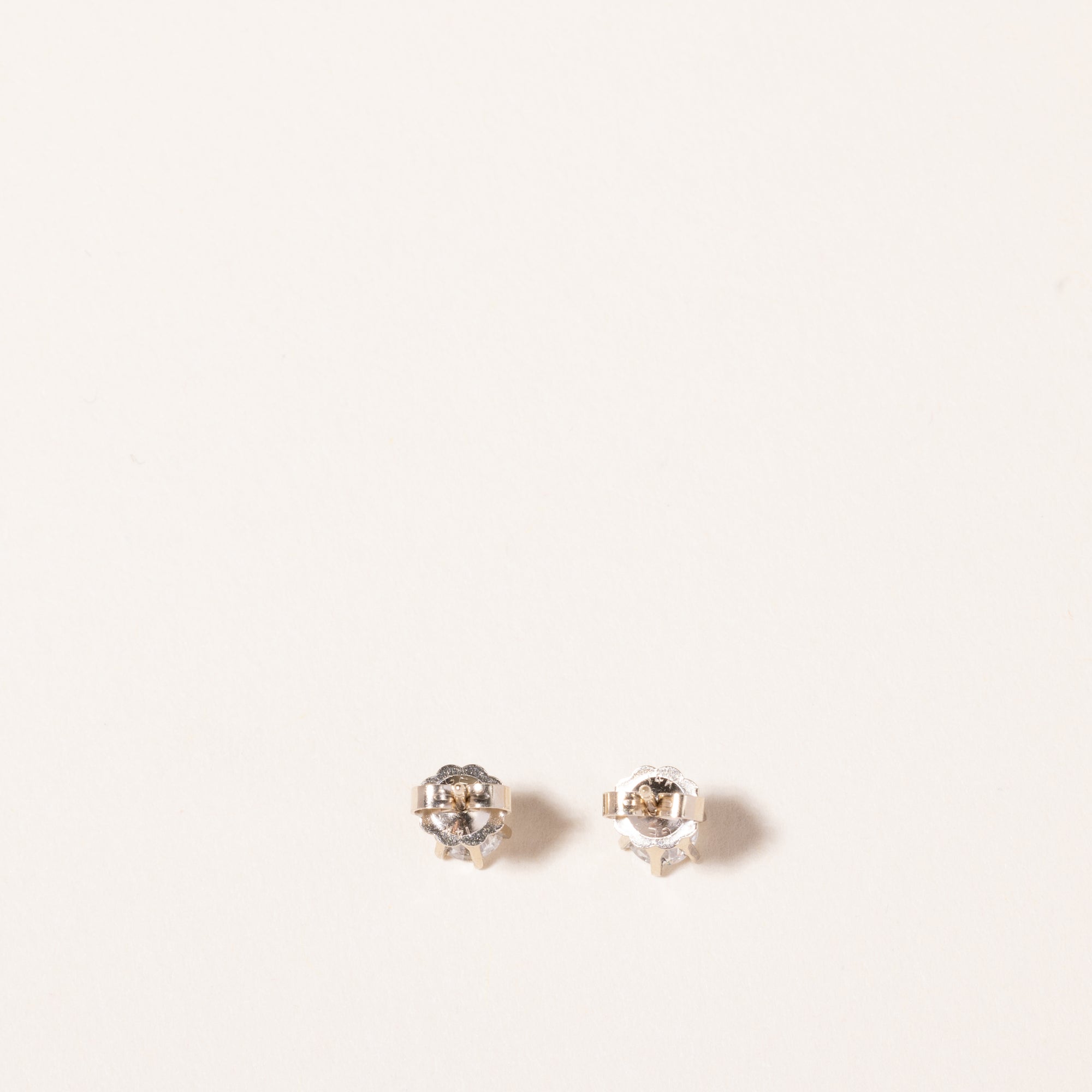 14k White Gold Diamond Stud Earring | 0.74ctw 11/2 G/G |