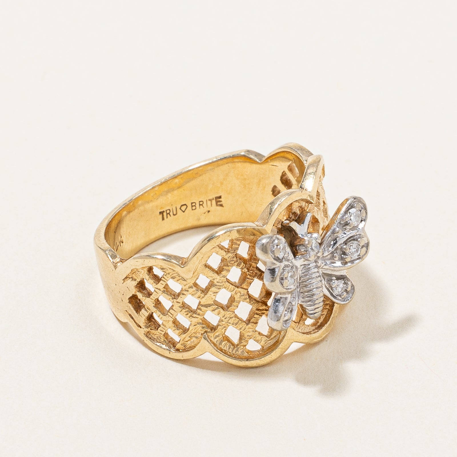 Diamond Butterfly Ring | 0.035ctw | SZ 6.25 |