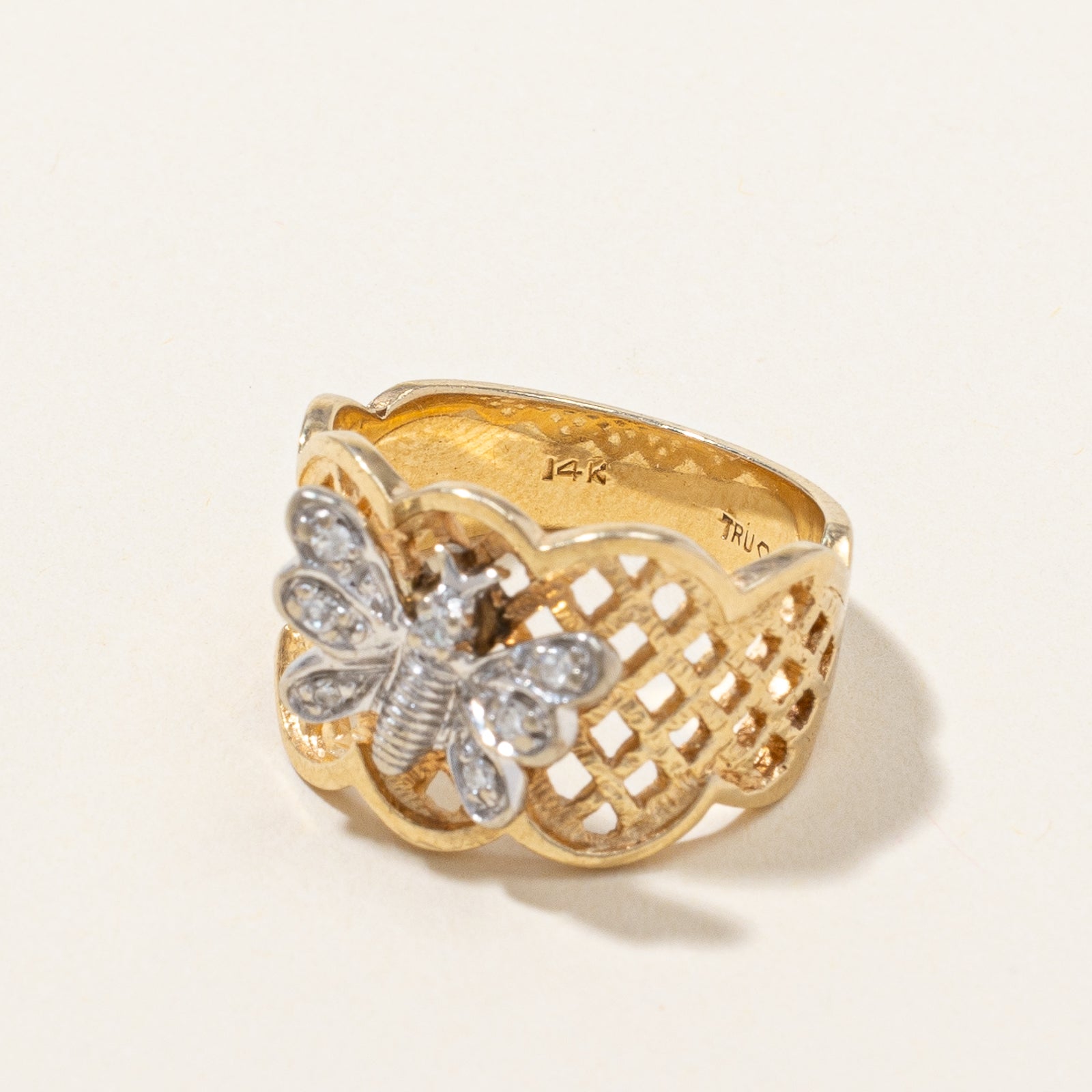 Diamond Butterfly Ring | 0.035ctw | SZ 6.25 |