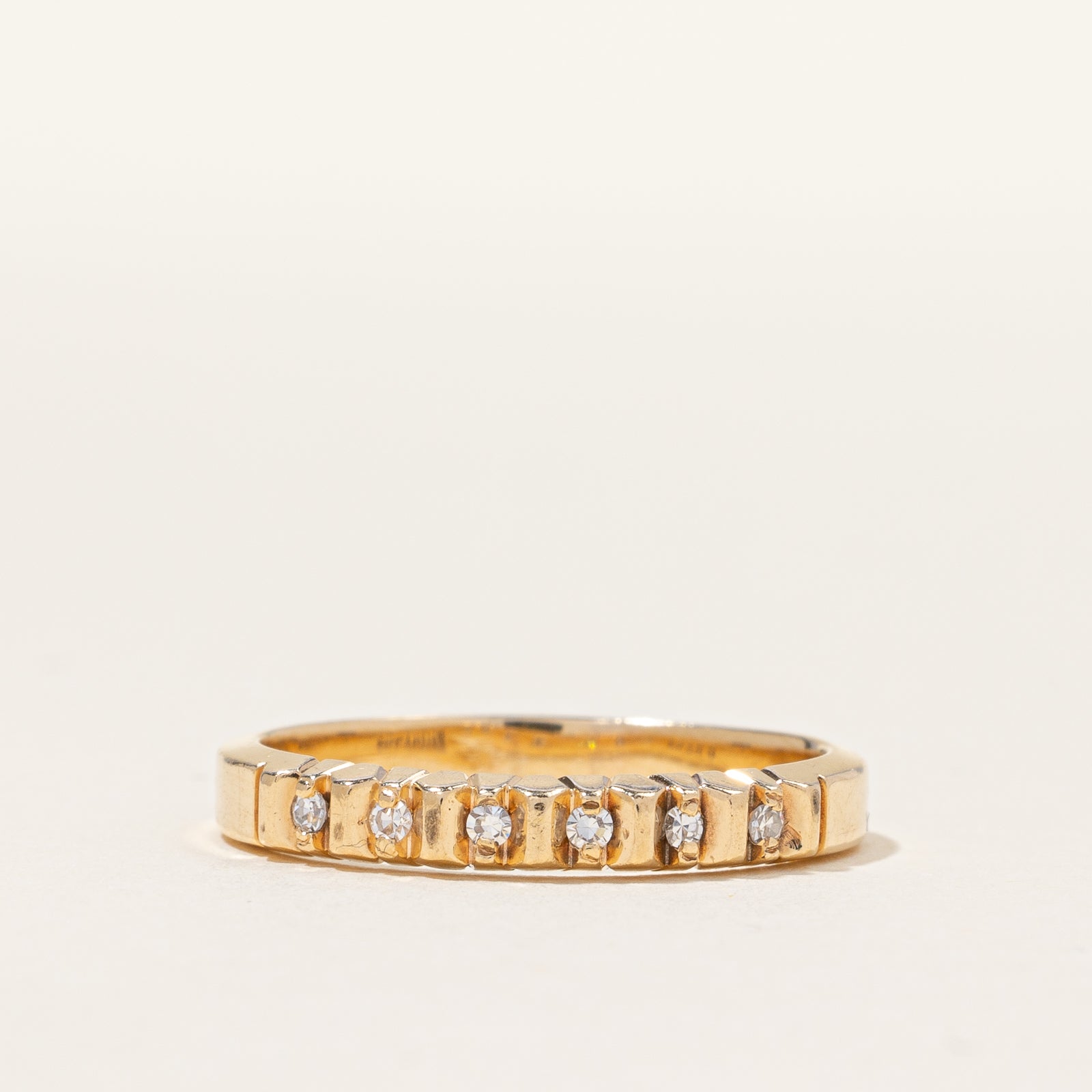 Tension Set Diamond Band | 0.06ctw | SZ 7.25 |