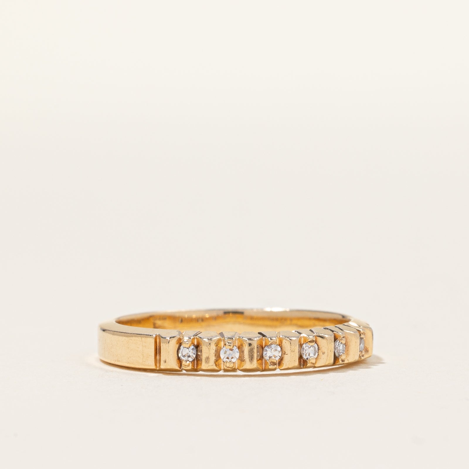 Tension Set Diamond Band | 0.06ctw | SZ 7.25 |