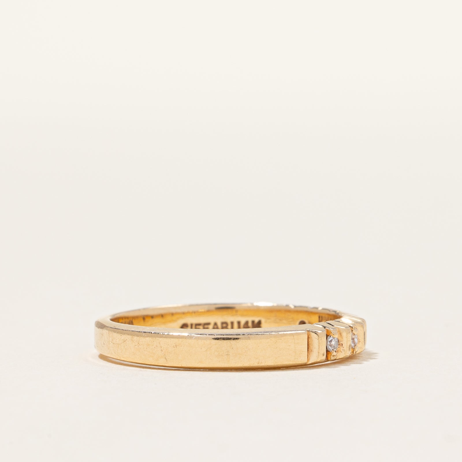 Tension Set Diamond Band | 0.06ctw | SZ 7.25 |