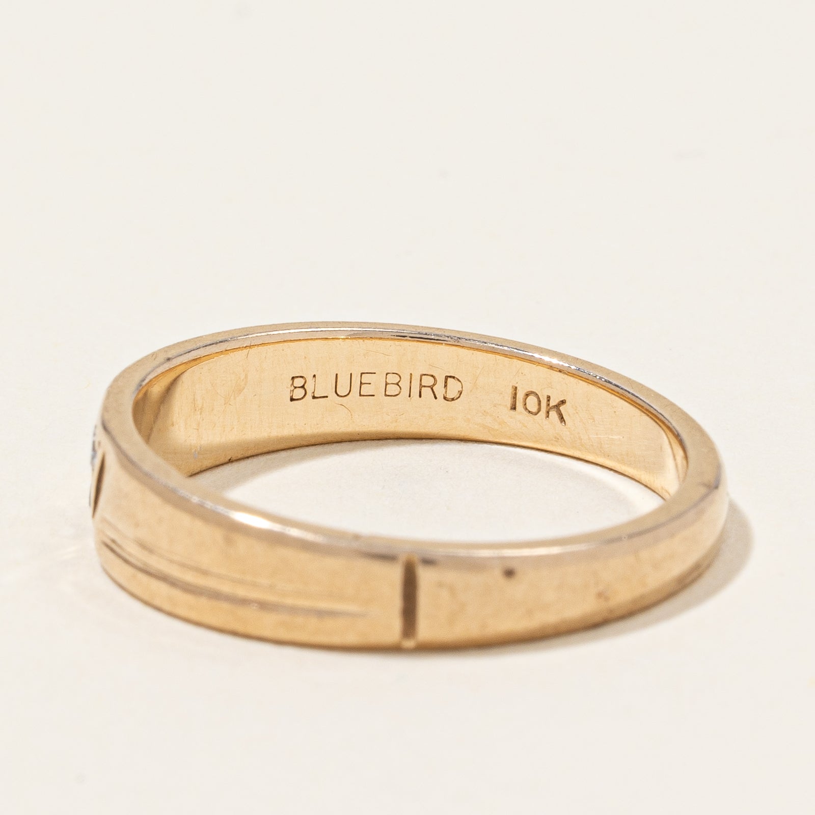 Diamond Gold Band | 0.02ctw | SZ 7.5 |
