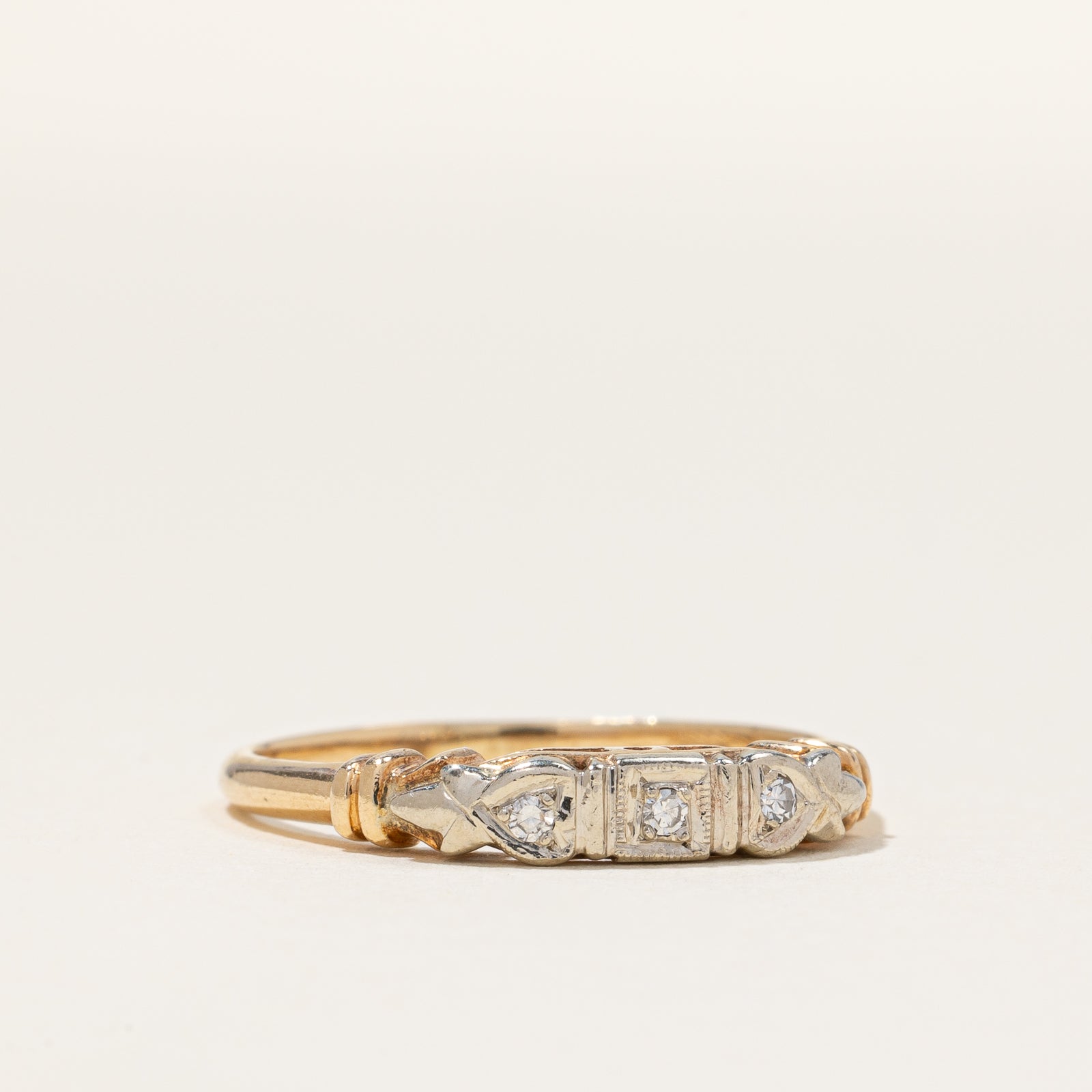 Three Stone Diamond Ring | 0.03ctw | SZ 7 |