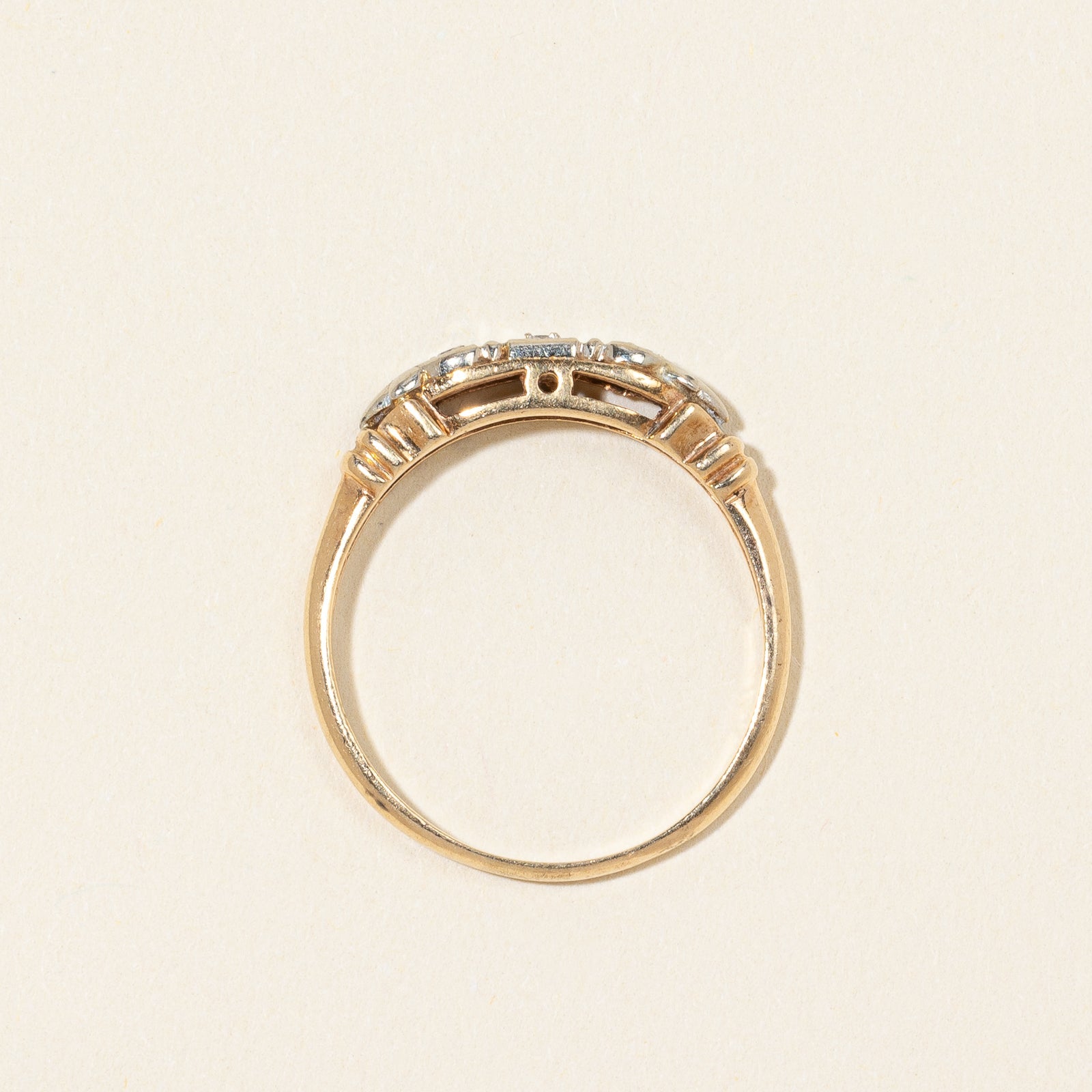 Three Stone Diamond Ring | 0.03ctw | SZ 7 |