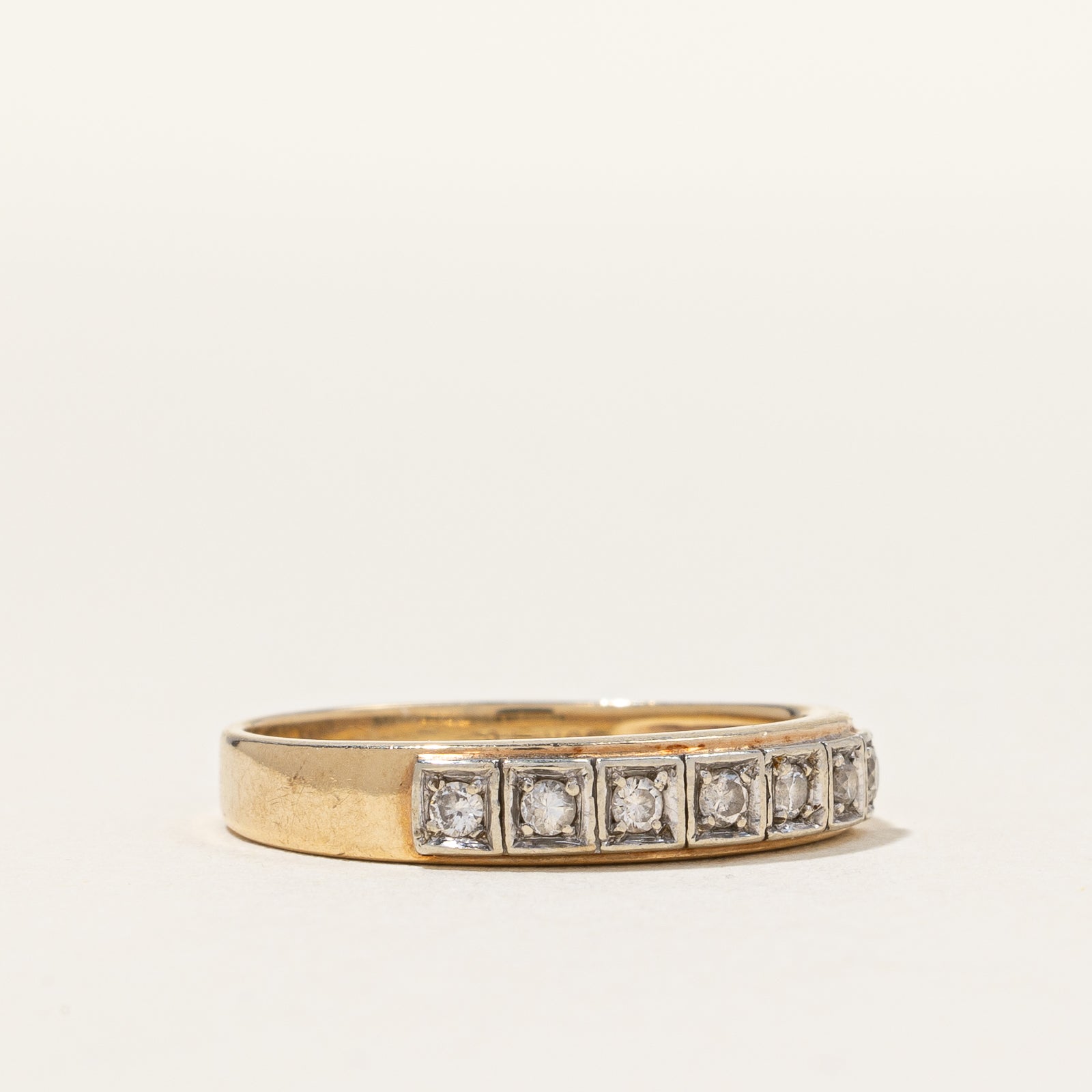 Seven Stone Diamond Band | 0.14ctw | SZ 7 |