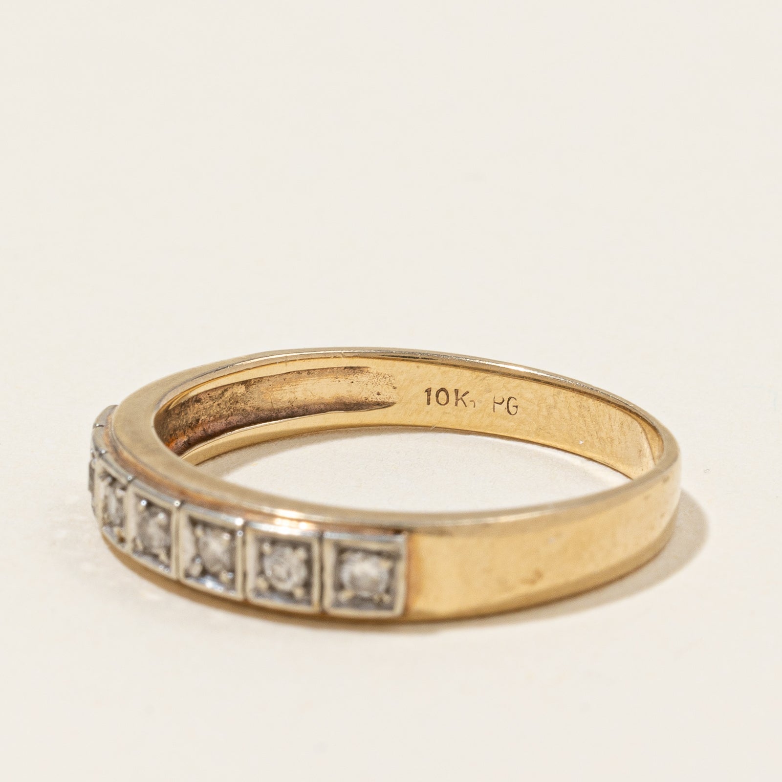 Seven Stone Diamond Band | 0.14ctw | SZ 7 |