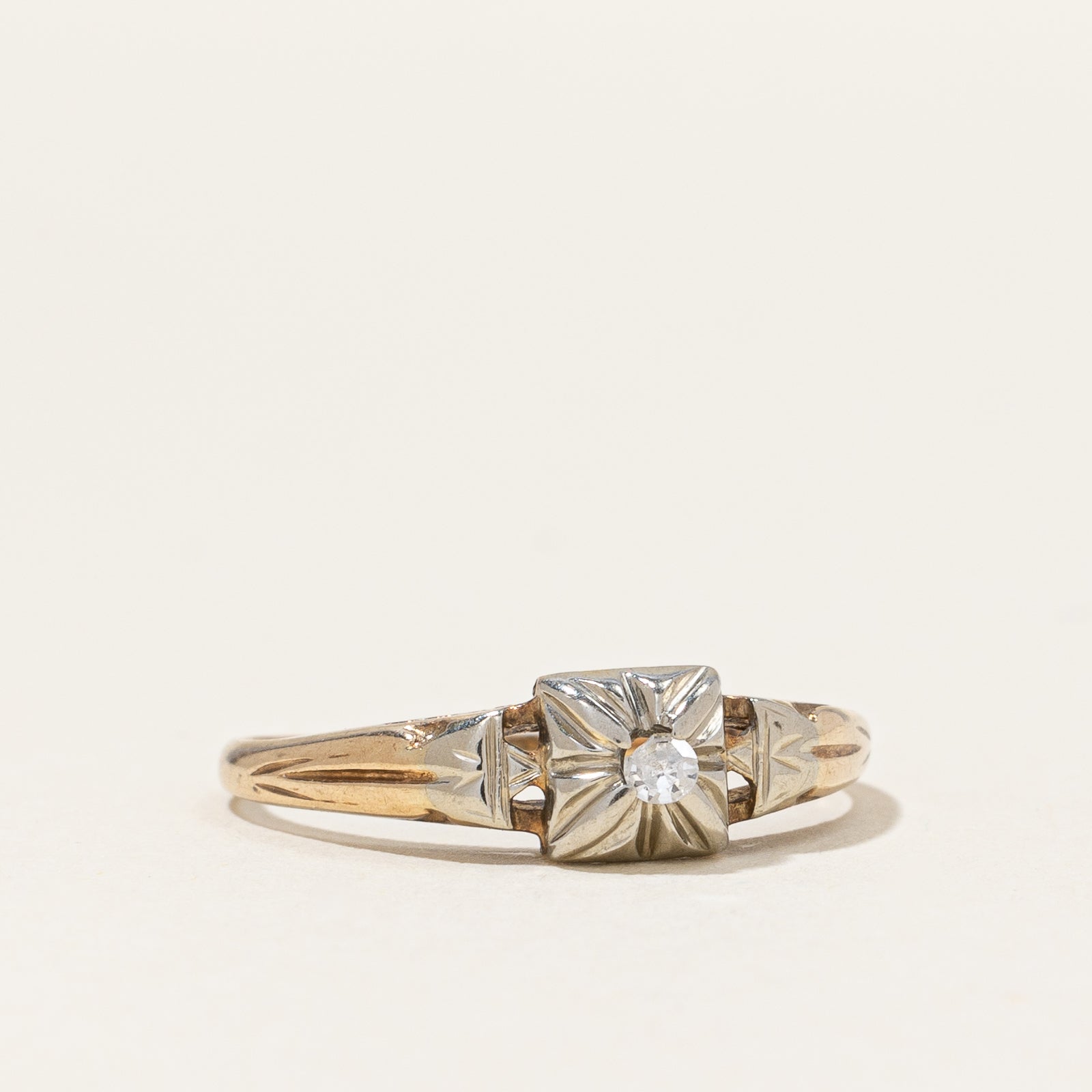 Claw Set Diamond Ring | 0.02ct | SZ 5.25 |