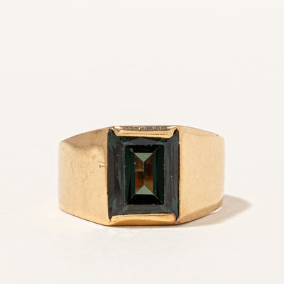 Vintage c. 1963 Swedish-made Synthetic Spinel Ring | 2.50ct | SZ 5 |