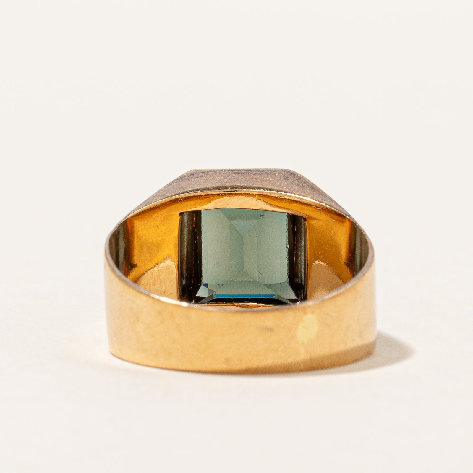 1960s Radiant Cut Synthetic Spinel Ring | 2.50ct | SZ 5 |