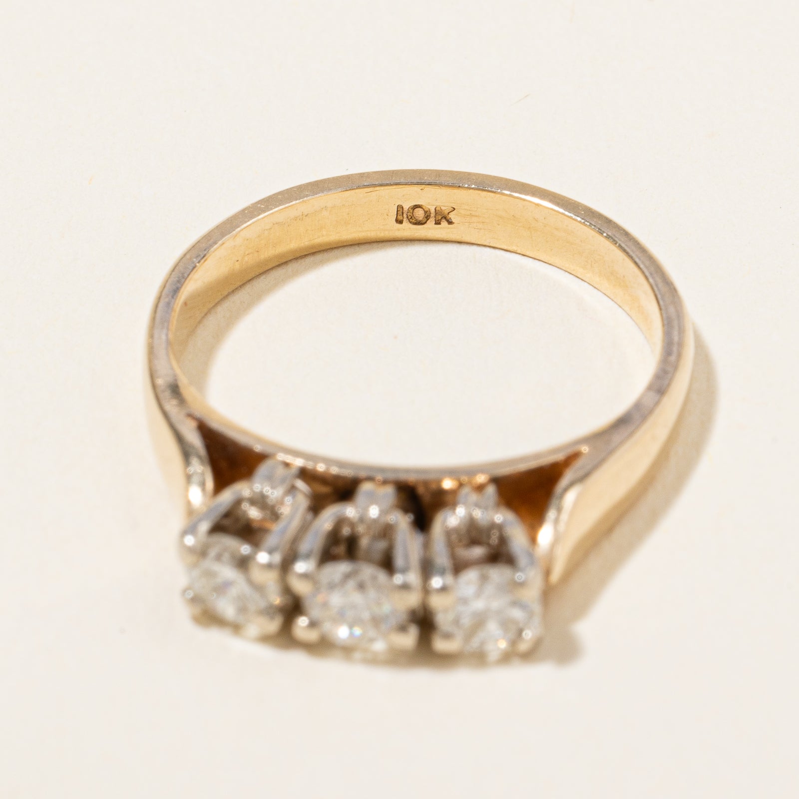 Three Stone Diamond Ring | 0.50ctw | SZ 5.75 |