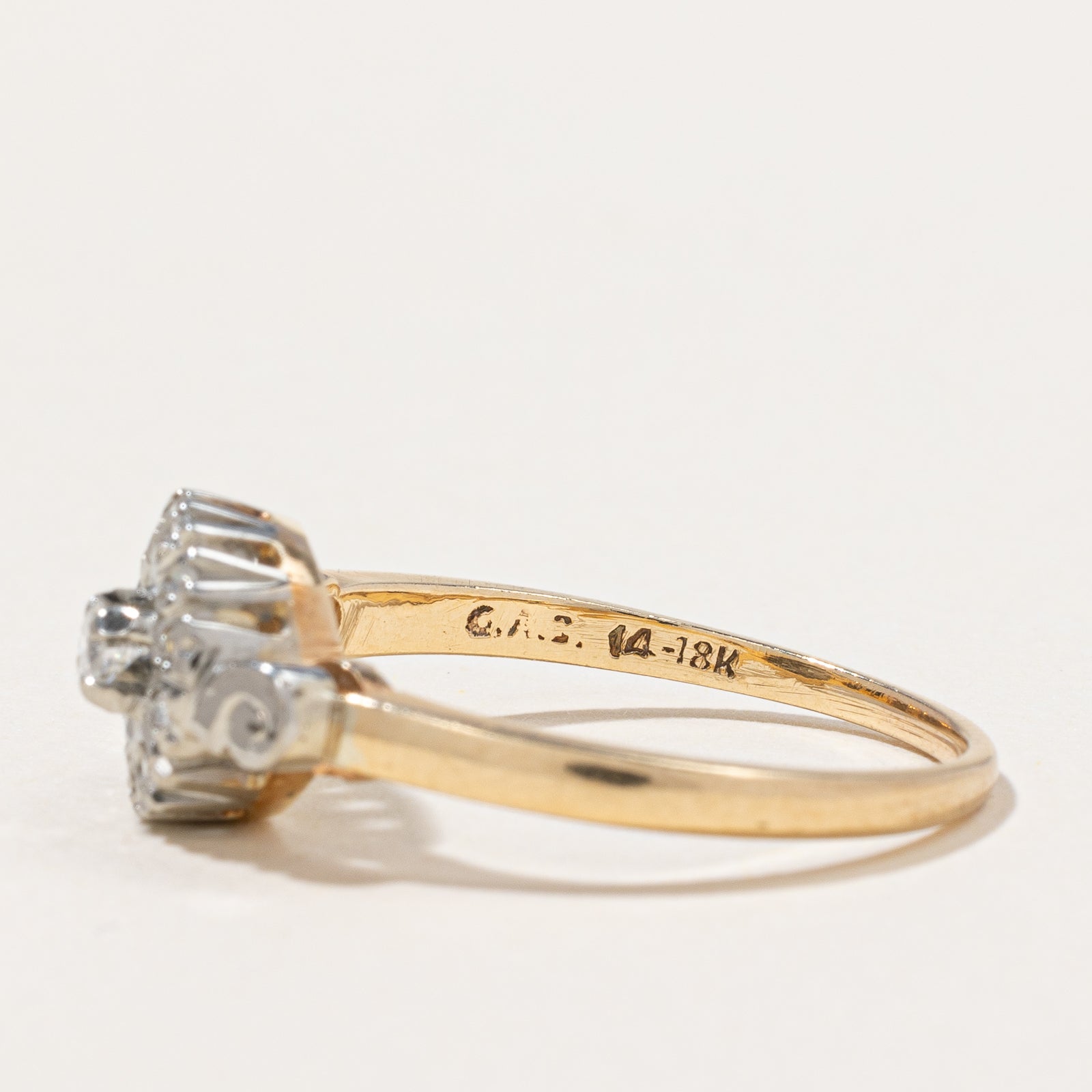 Diamond Cocktail Ring | 0.13ctw | SZ 8 |