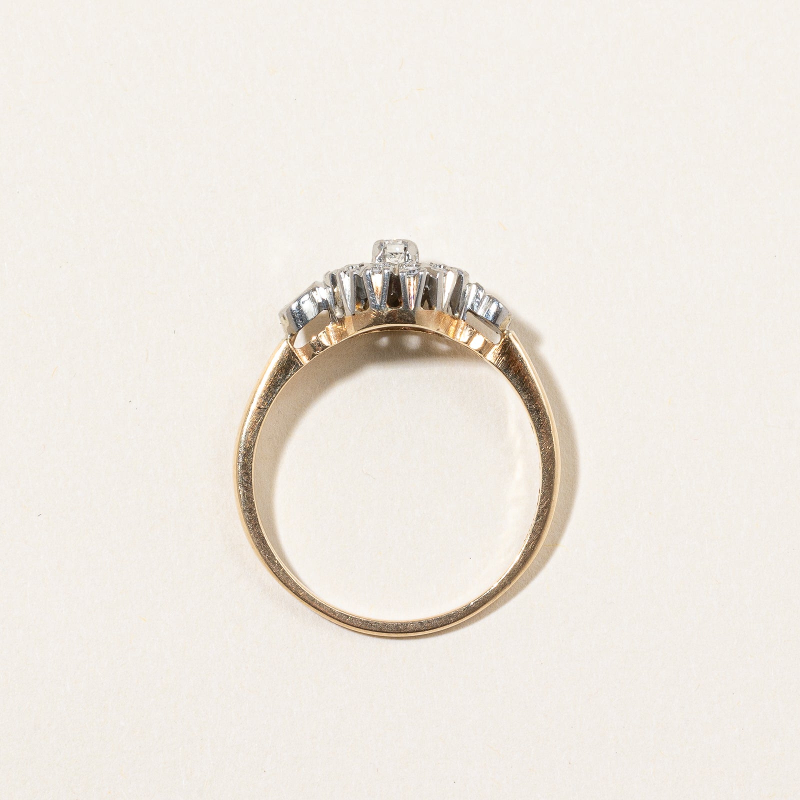 Diamond Cocktail Ring | 0.13ctw | SZ 8 |