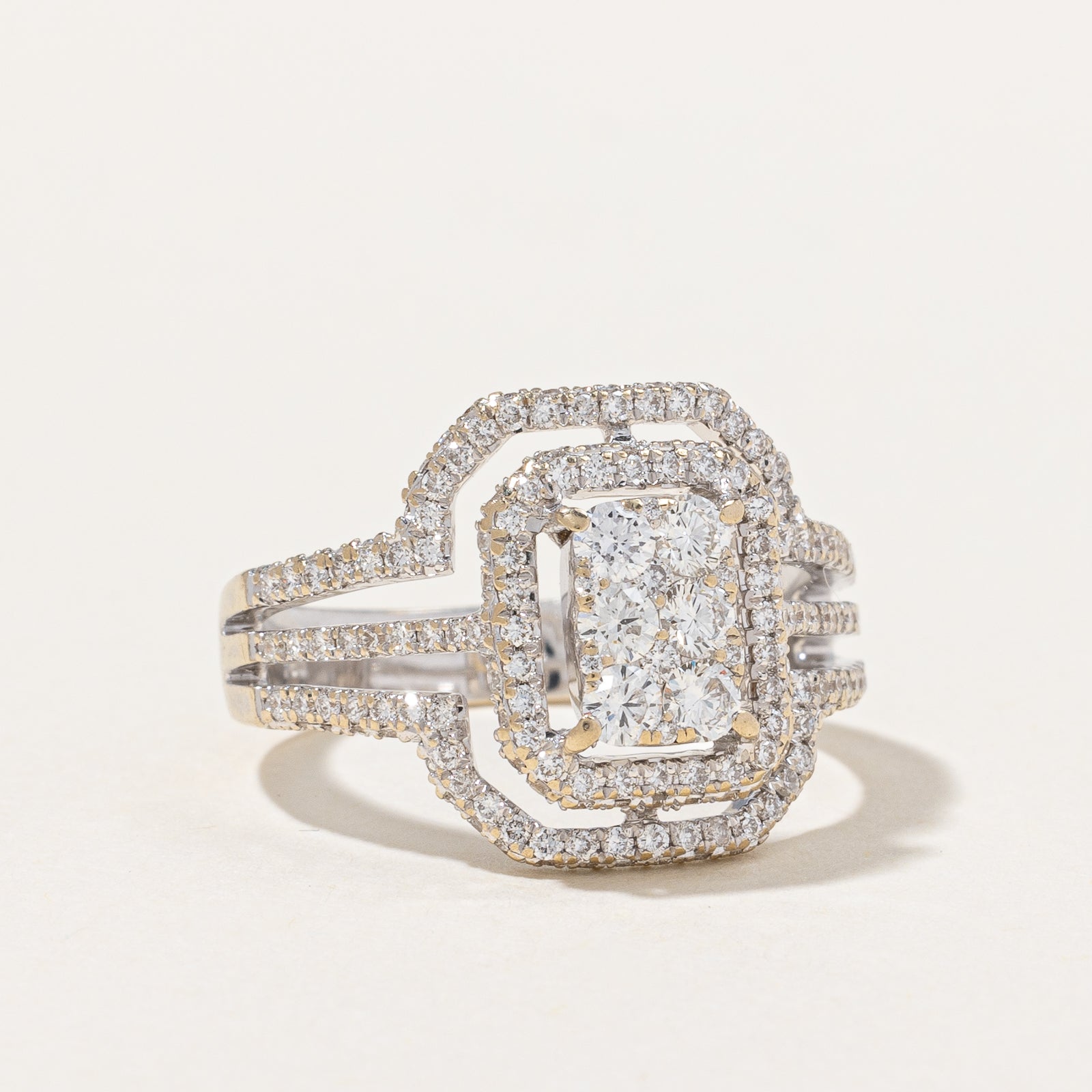 Diamond Cocktail Ring | 1.30ctw | SZ 6.75 |