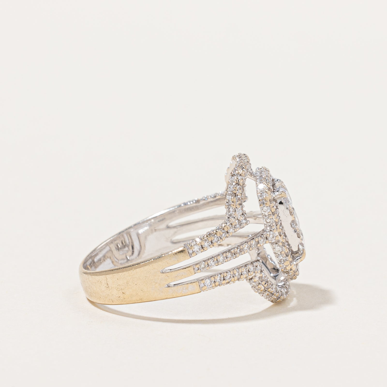 Diamond Cocktail Ring | 1.30ctw | SZ 6.75 |