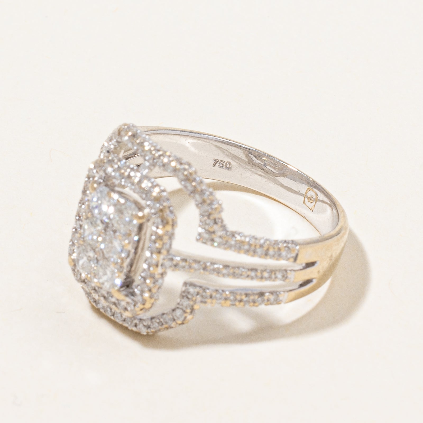 Diamond Cocktail Ring | 1.30ctw | SZ 6.75 |