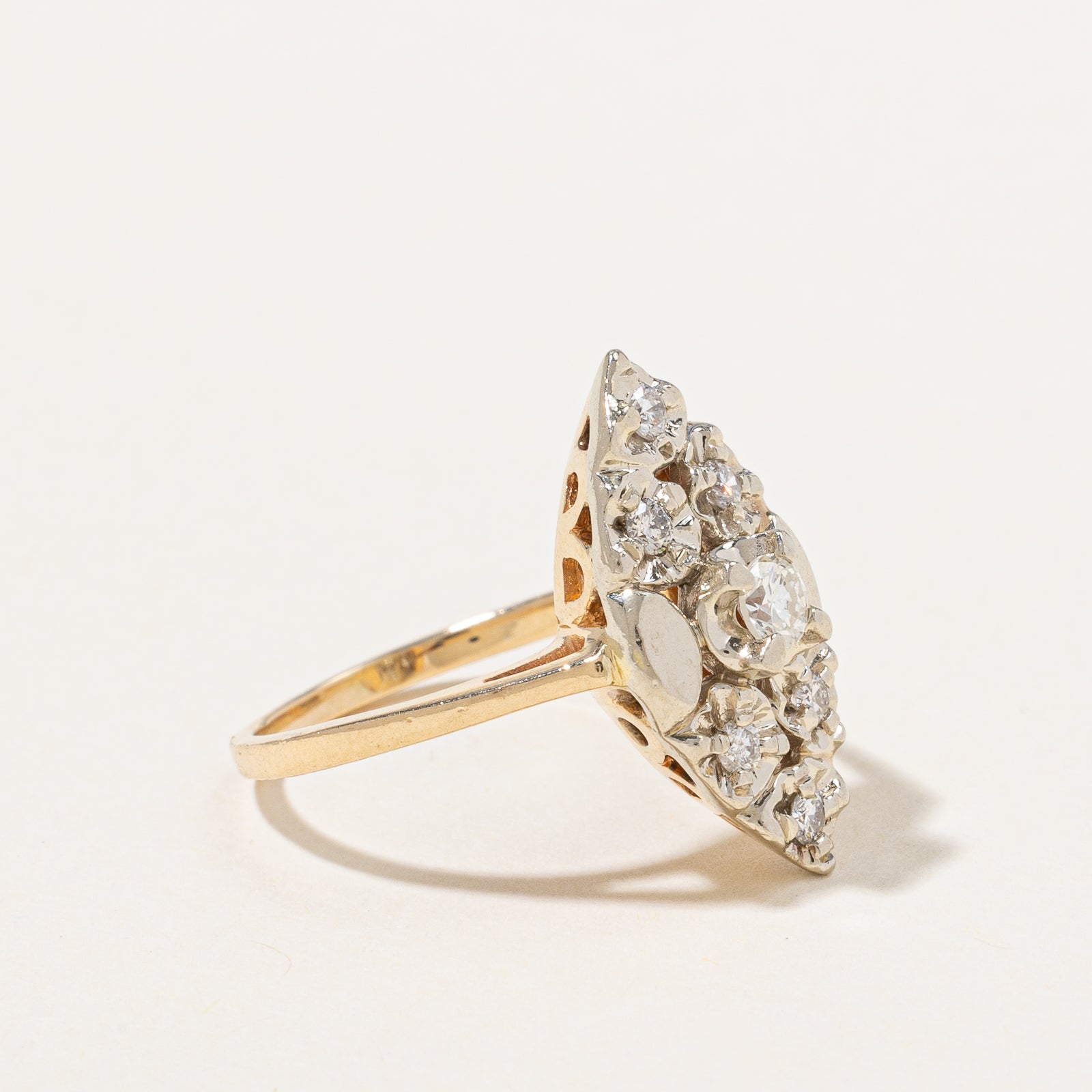 Diamond Cocktail Ring | 0.32ctw | SZ 5.25 |
