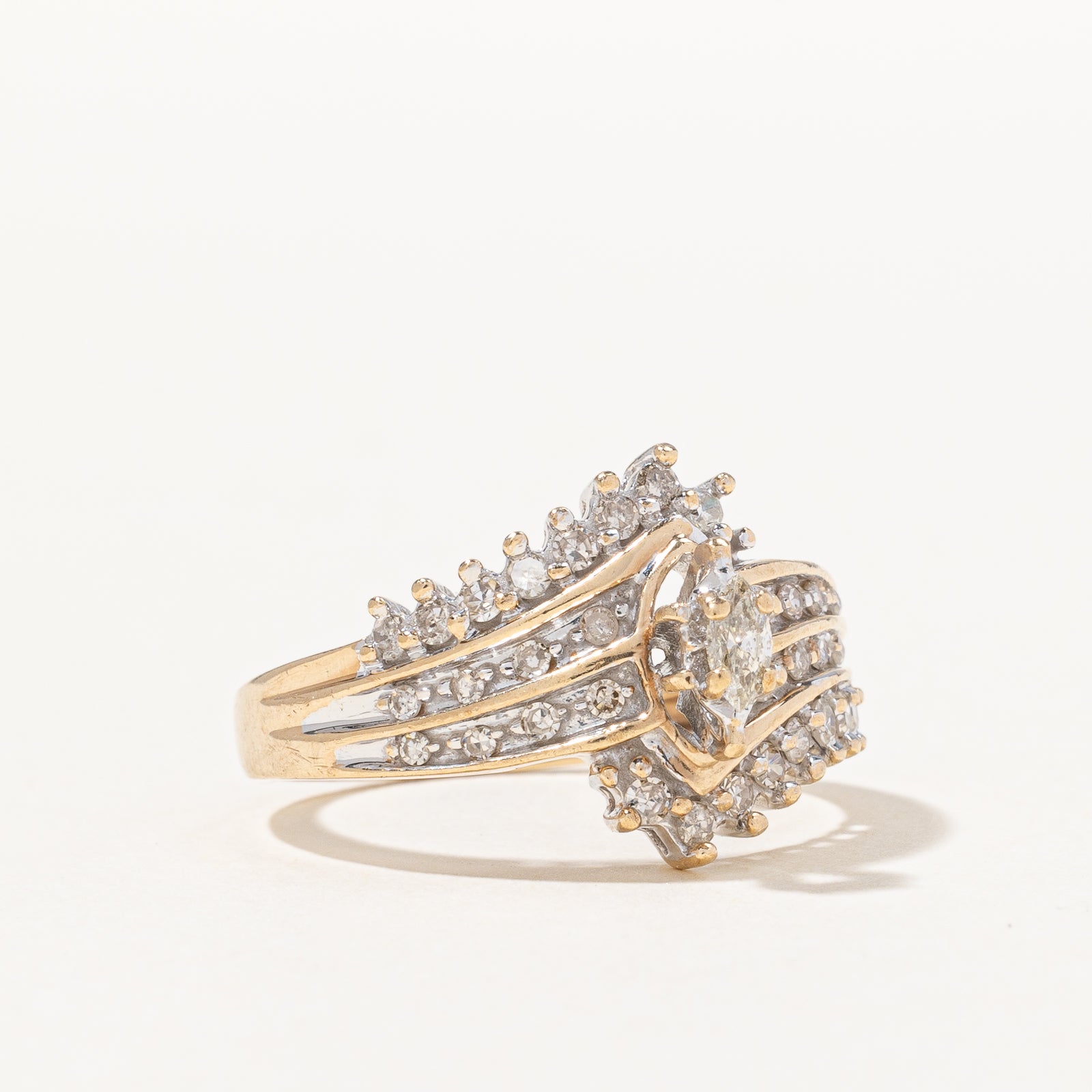Diamond Waterfall Ring | 0.33ctw | SZ 7.75 |