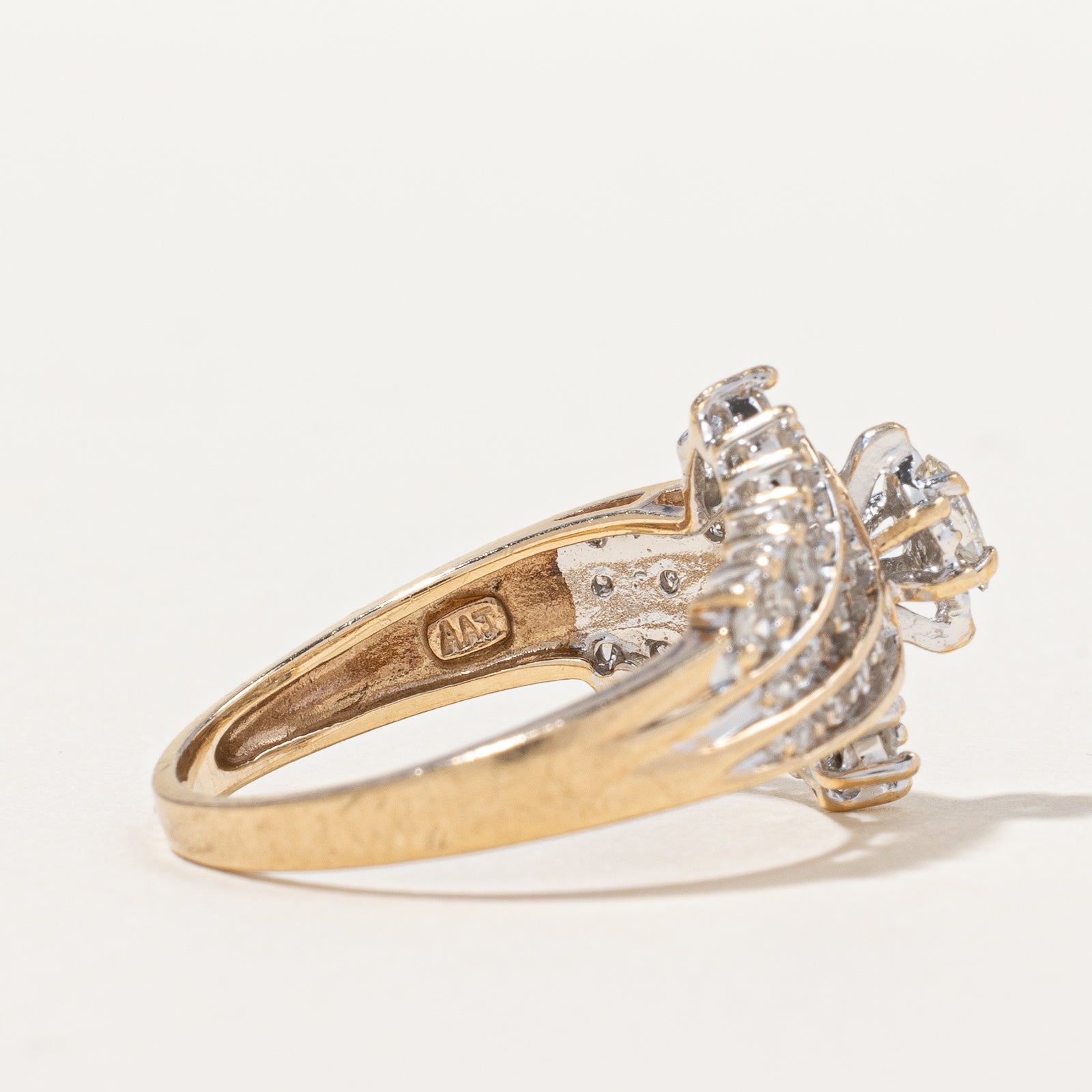 Diamond Waterfall Ring | 0.33ctw | SZ 7.75 |