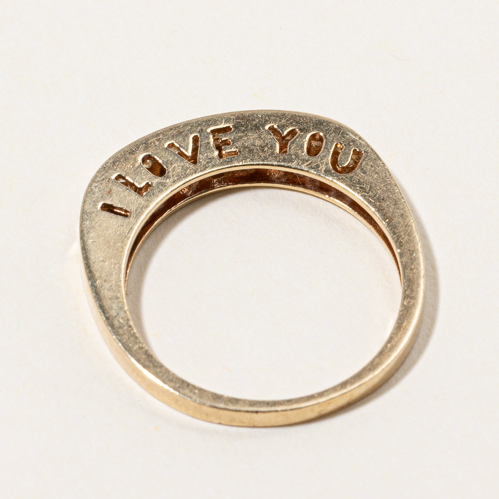 Diamond 'I Love You' Ring | 0.33ctw | SZ 6.75 |