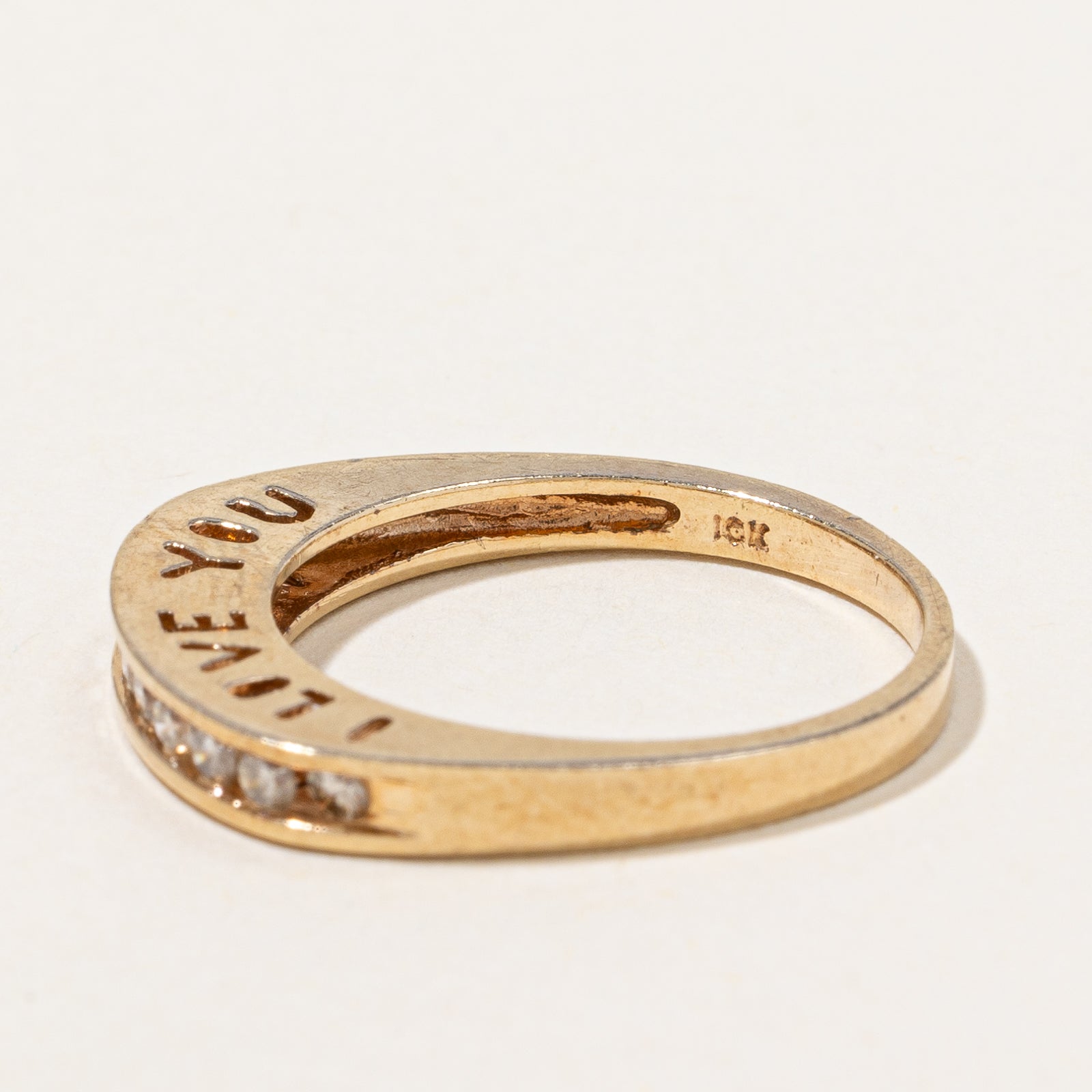 Diamond 'I Love You' Ring | 0.33ctw | SZ 6.75 |